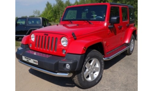 Защита передняя нижняя 60,3 мм код JEEPWRAN5D3614-02 на Jeep Wrangler 3D/5D (3,6) (20106-2018) 